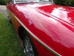 RED MGB Roadster - pull handle