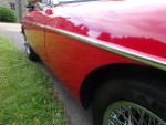 RED MGB Roadster - pull handle