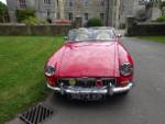 RED MGB Roadster - pull handle