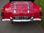 RED MGB Roadster - pull handle