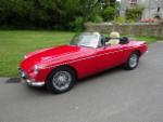 RED MGB Roadster - pull handle