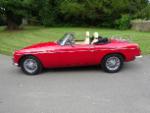 RED MGB Roadster - pull handle