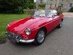 RED MGB Roadster - pull handle