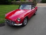 RED MGB Roadster - pull handle