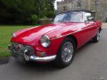 RED MGB Roadster - pull handle