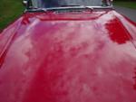 RED MGB Roadster - pull handle