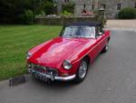 RED MGB Roadster - pull handle