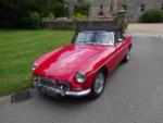 RED MGB Roadster - pull handle