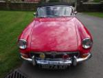 RED MGB Roadster - pull handle