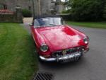 RED MGB Roadster - pull handle