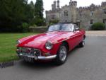 RED MGB Roadster - pull handle