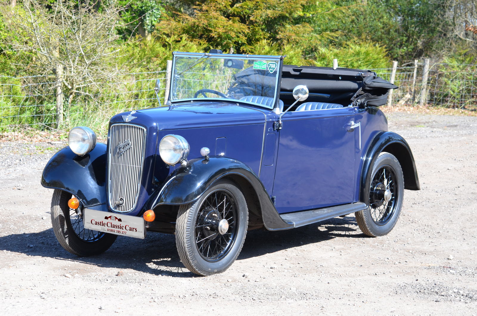 Austin 7 Opal 2 Seater Tourer for sale Castle Classic Cars